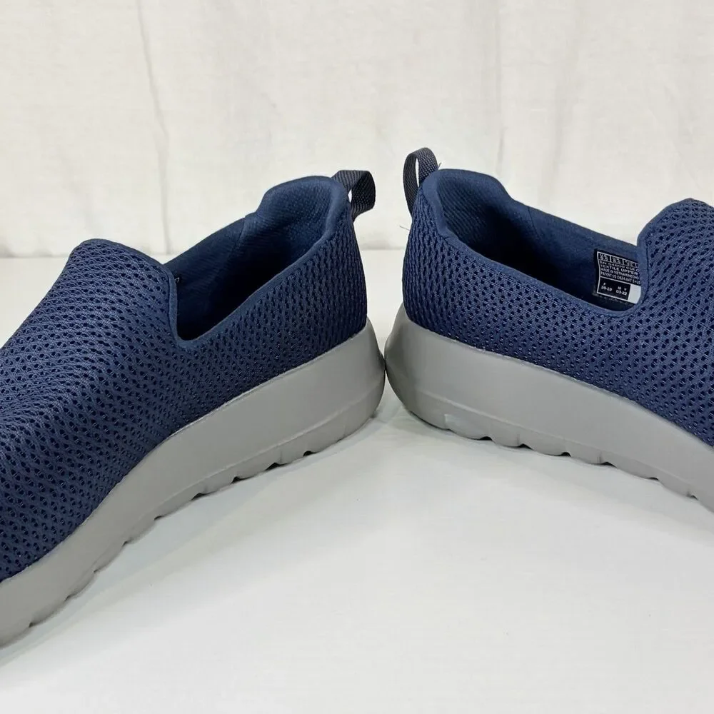 SKECHERS GO WALK MEN'S SHOES SIZE: 9.5 NAVY BLUE AIR COOLED MEMORY FOAM COMFORT